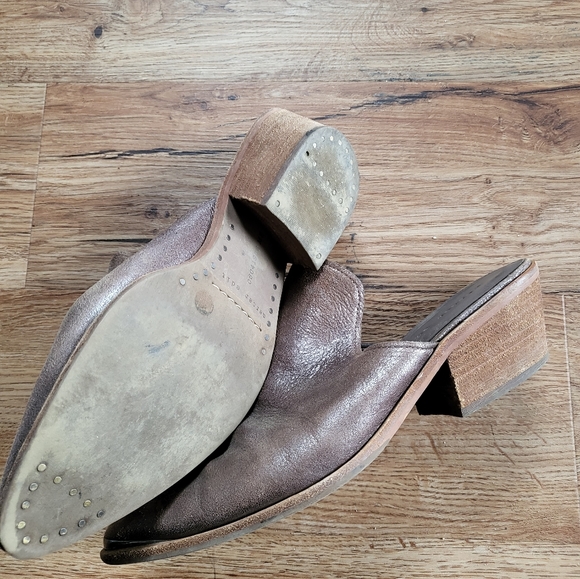 MERCER EDIT LEATHER POINTED TOE MULE BOOTIES - Picture 6 of 6